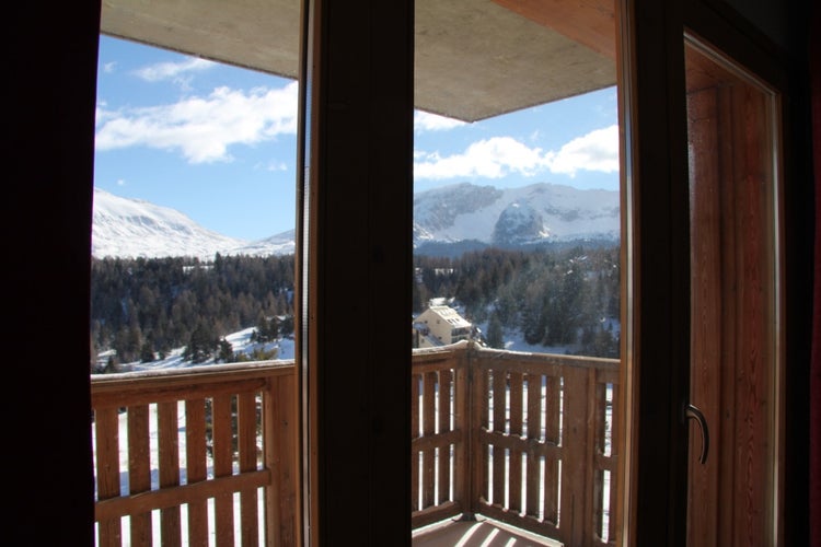 Le balcon de notre appartement à Superdévoluy