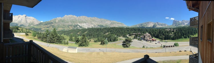 La vue depuis notre appartement à Superdévoluy